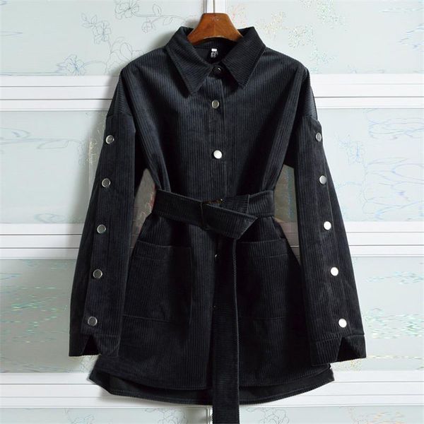 women's jackets gowyimmes 20 autumn women sahes corduroy coat winter slim lady long sleeve jacket vintage windproof coats outwear 1102, Black;brown
women's jackets gowyimmes 20 autumn women sahes corduroy coat winter slim lady long sleeve jacket vintage windproof coats outwear 1102, Black;brown