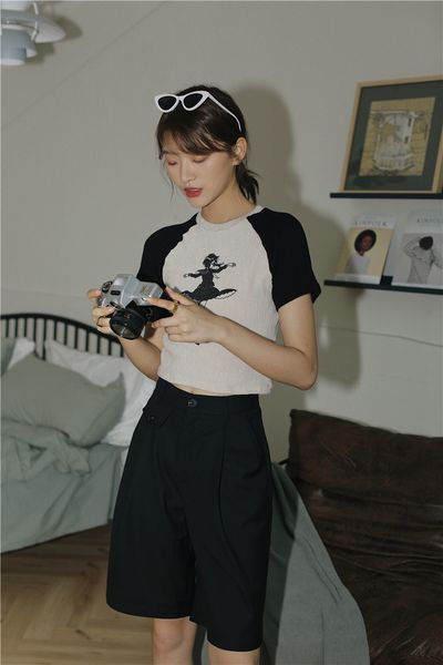 2021 new summer raglan short sleeve crop women tshirt casual cartoon t korean style tee shirt femme 2aqu, White
2021 new summer raglan short sleeve crop women tshirt casual cartoon t korean style tee shirt femme 2aqu, White