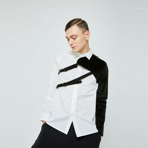 new original custom men vintage simple european and american personality patchwork shirt -6xl custom shirts1, White;black
new original custom men vintage simple european and american personality patchwork shirt -6xl custom shirts1, White;black