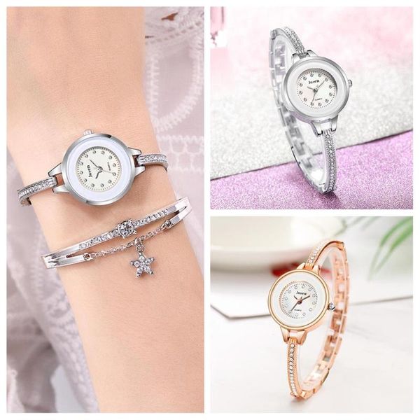 wristwatches simple star diamond inlaid alloy watch ladies quartz versatile 2021 women watches luxury bracelet jewelry, Slivery;brown 
wristwatches simple star diamond inlaid alloy watch ladies quartz versatile 2021 women watches luxury bracelet jewelry, Slivery;brown