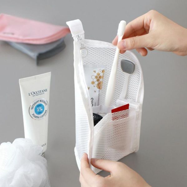 cosmetic bags & cases 1 pc fold zipper travel makeup brush bag portable mesh women's organizer toothbrush washing storage lady clutch
cosmetic bags & cases 1 pc fold zipper travel makeup brush bag portable mesh women's organizer toothbrush washing storage lady clutch