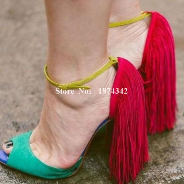 sandals est coloeblock heel fringe word style buckle peep toe thin high fashion summer cover women sandal, Black
sandals est coloeblock heel fringe word style buckle peep toe thin high fashion summer cover women sandal, Black