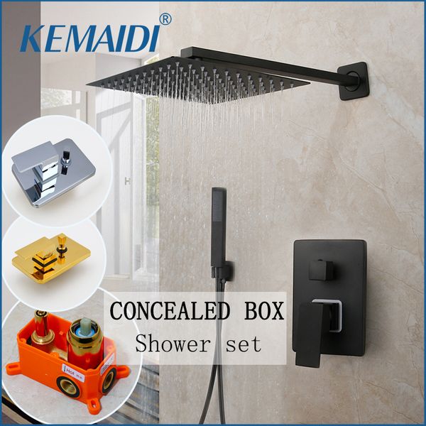 kemaid black rainfall shower mixer wall mounted shower faucets concealed shower tap embedded box valve square 2 way function
kemaid black rainfall shower mixer wall mounted shower faucets concealed shower tap embedded box valve square 2 way function