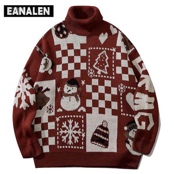 harajuku vintage christmas turtleneck men oversized knit pullover ladi jumper grandpa ugly sweater grunge, Black
harajuku vintage christmas turtleneck men oversized knit pullover ladi jumper grandpa ugly sweater grunge, Black