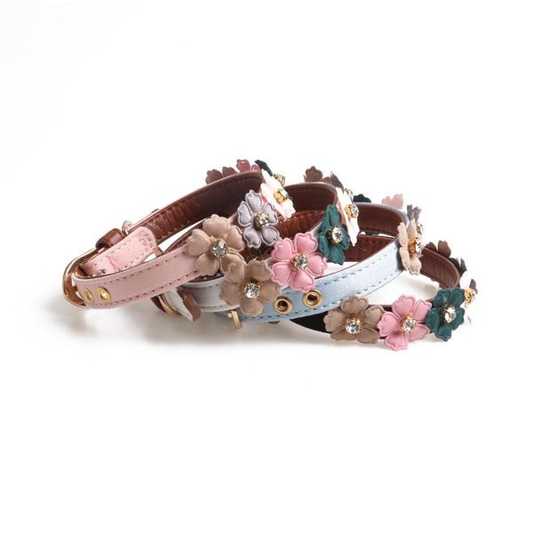 dog collars & leashes pets dogs flowers rhinstone pu cats adjustable supplies all seasons
dog collars & leashes pets dogs flowers rhinstone pu cats adjustable supplies all seasons