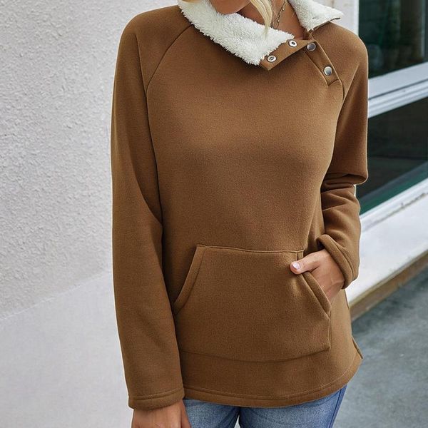 women's hoodies & sweatshirts women autumn fashion sweatshirt 2021 est plush pullover oblique button neck long sleeve warm coat clothes, Black
women's hoodies & sweatshirts women autumn fashion sweatshirt 2021 est plush pullover oblique button neck long sleeve warm coat clothes, Black