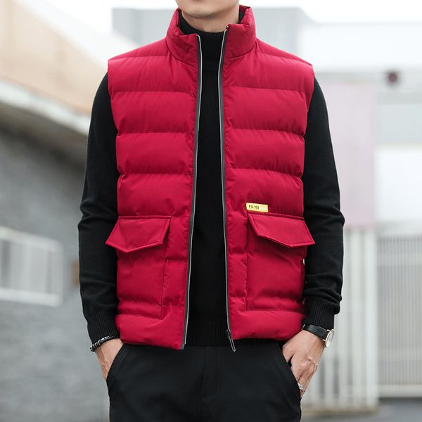 waistcoat men's fashion brand autumn and winter korean version slim trend down cotton vest warm jacket sy8012, Black;white
waistcoat men's fashion brand autumn and winter korean version slim trend down cotton vest warm jacket sy8012, Black;white