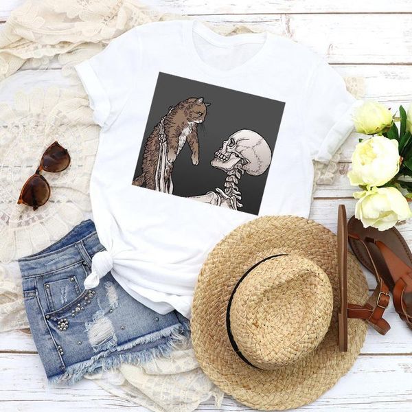 women graphic skull funny horror printing fashion summer fall 90s print female t shirt shirt tees clothing womens t-shirt, White
women graphic skull funny horror printing fashion summer fall 90s print female t shirt shirt tees clothing womens t-shirt, White