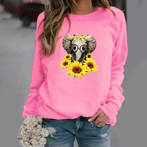 women's hoodies & sweatshirts sunflower printed long sleeve women sweatshirt kawaii clothes letter printing elephant, Black
women's hoodies & sweatshirts sunflower printed long sleeve women sweatshirt kawaii clothes letter printing elephant, Black
