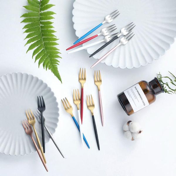 forks creative stainless steel fruit fork portable cake colourful tea kitchen tableware home tool
forks creative stainless steel fruit fork portable cake colourful tea kitchen tableware home tool