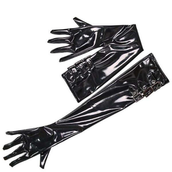 five fingers gloves maid appeal button adjustable plus size long wetlook pvc shiny mittens latex pu leather glove pole dance clubwear, Blue;gray
five fingers gloves maid appeal button adjustable plus size long wetlook pvc shiny mittens latex pu leather glove pole dance clubwear, Blue;gray