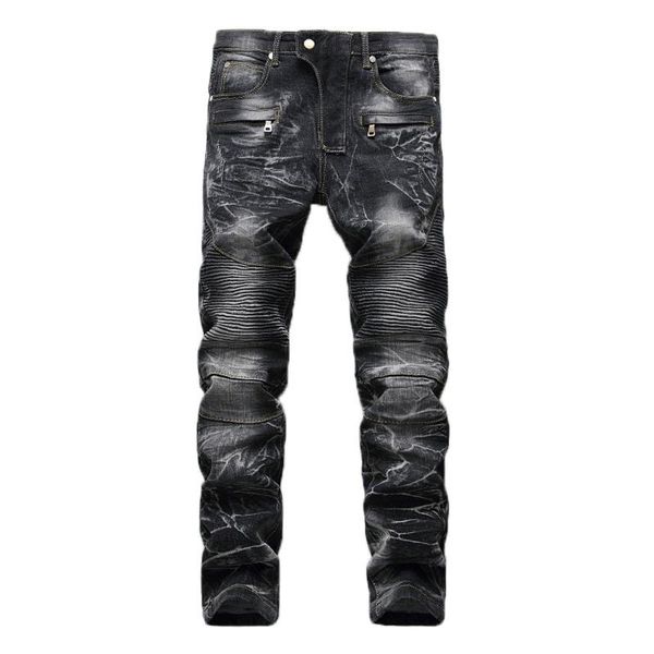 men's jeans italian style fashion men retro blue slim fit elastic ripped punk pants spliced designer hip hop homme
men's jeans italian style fashion men retro blue slim fit elastic ripped punk pants spliced designer hip hop homme