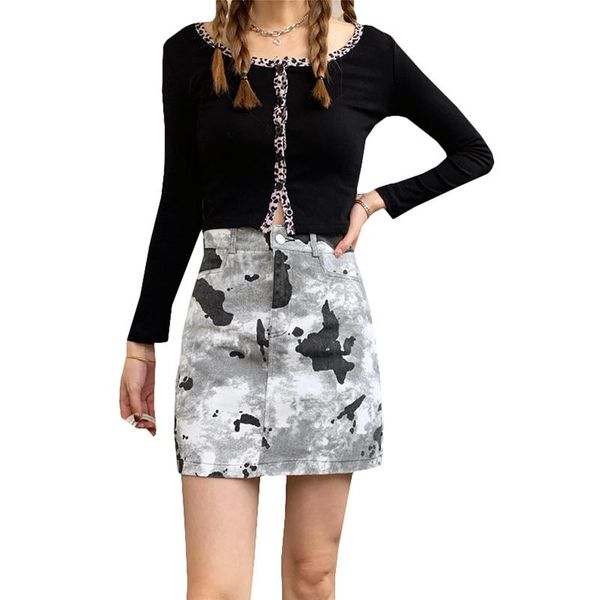 skirts summer skirt women vintage washed denim fashion camouflage loose high waist hip casual a-line, Black
skirts summer skirt women vintage washed denim fashion camouflage loose high waist hip casual a-line, Black