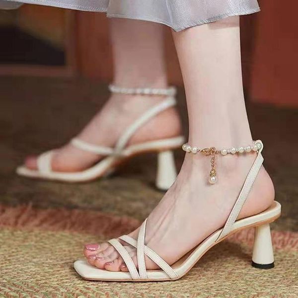 sandals lucyever fashion pearl chain thin high heels women pu leather cross strap gladiator shoes woman party dress ladies, Black
sandals lucyever fashion pearl chain thin high heels women pu leather cross strap gladiator shoes woman party dress ladies, Black
