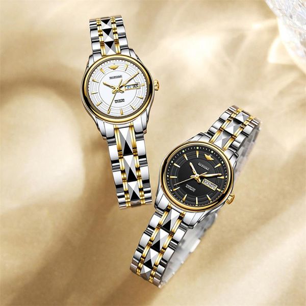 wristwatches oupinke watch women automatic mechanical waterproof sapphire original ladies watches, Slivery;brown
wristwatches oupinke watch women automatic mechanical waterproof sapphire original ladies watches, Slivery;brown