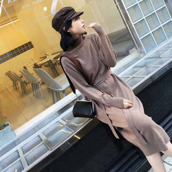 2021 new mulheres outono inverno camisola malha sash elstico fino gola alta manga longa bodycon lace up vestidos de robe ng6n, Black;gray
2021 new mulheres outono inverno camisola malha sash elstico fino gola alta manga longa bodycon lace up vestidos de robe ng6n, Black;gray