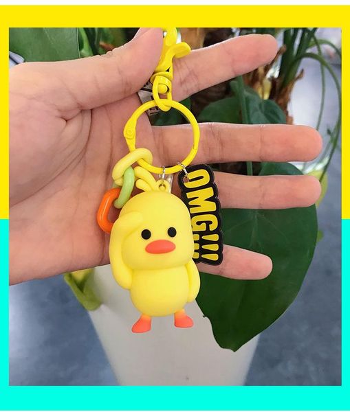 keychains creative cute trend little yellow duck doll key chain couple car woven leather cord bag pendant net, Silver
keychains creative cute trend little yellow duck doll key chain couple car woven leather cord bag pendant net, Silver
