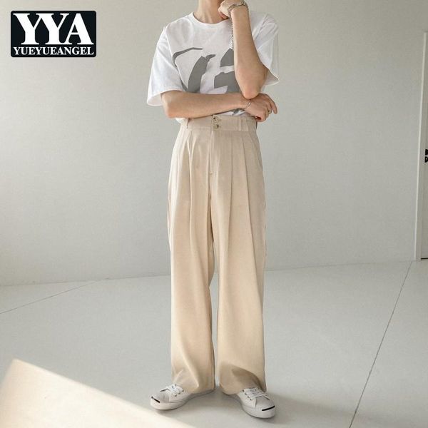 men's pants fashion men loose straight korean style wide leg zippers pockets casual vintage landing, Black
men's pants fashion men loose straight korean style wide leg zippers pockets casual vintage landing, Black