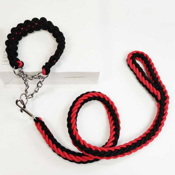 1.2m bold length braided rope large dog training leashes metal p chain collar buckle pet traction hauling cable pet accessories
1.2m bold length braided rope large dog training leashes metal p chain collar buckle pet traction hauling cable pet accessories