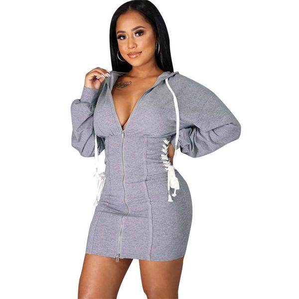 women mini dress fall winter fashion casual hooded high waist long sleeve bandage black gray pink sweatshirt dresses
women mini dress fall winter fashion casual hooded high waist long sleeve bandage black gray pink sweatshirt dresses