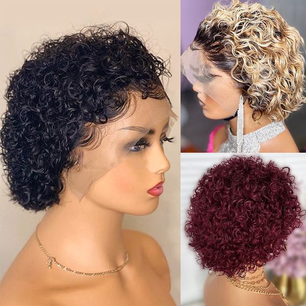 lx brand 13x1 transparent lace wig for women pixie cut wig short curly human hair wigs human hair wig 5 star human wigs under $50facto, Black
lx brand 13x1 transparent lace wig for women pixie cut wig short curly human hair wigs human hair wig 5 star human wigs under $50facto, Black