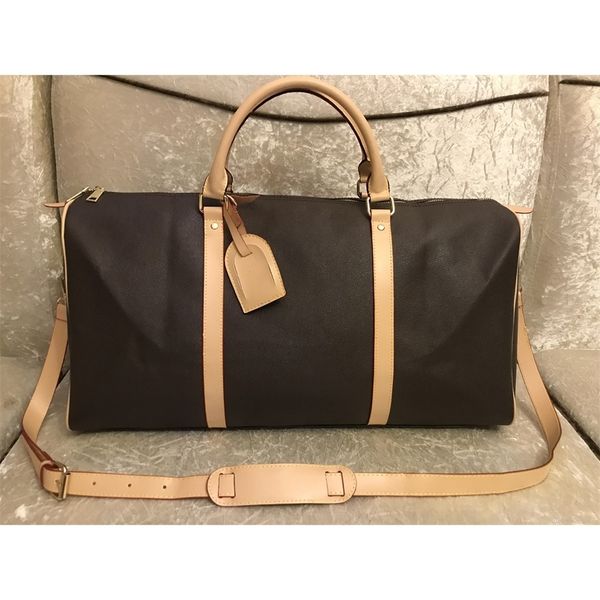 2021 duffle women bags hand luggage luxury designer travel men pu leather handbags large cross body bag totes 55cm, Black
2021 duffle women bags hand luggage luxury designer travel men pu leather handbags large cross body bag totes 55cm, Black