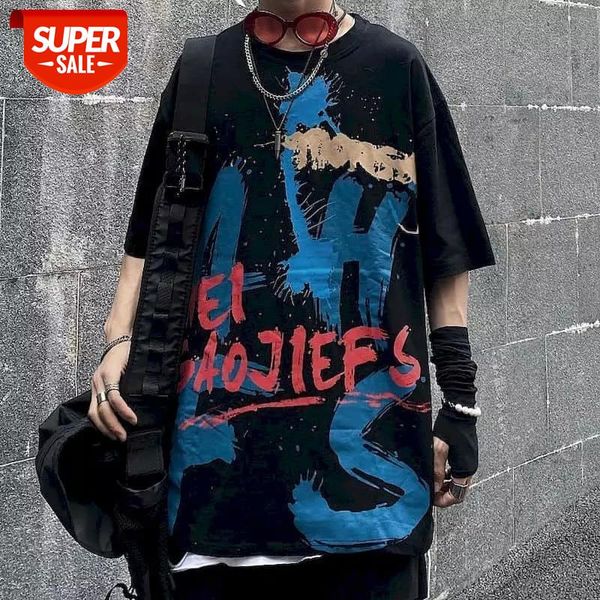 ins summer tshirt men t shrit ins harajuku street cartoon graffiti hip-hop print loose short-sleeved t-shirt couple student #ee9m, White;black
ins summer tshirt men t shrit ins harajuku street cartoon graffiti hip-hop print loose short-sleeved t-shirt couple student #ee9m, White;black