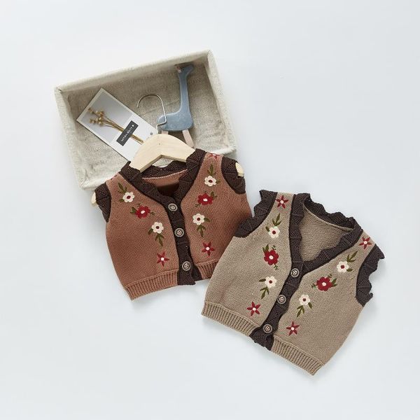 pullover autumn baby girl waistcoat infant knitting embroidery v-neck cotton cardigan vest toddler fall clothes sweater for, Blue
pullover autumn baby girl waistcoat infant knitting embroidery v-neck cotton cardigan vest toddler fall clothes sweater for, Blue