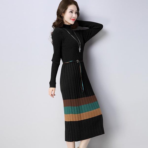 casual dresses women dress stretch autumn winter fashion long sleeve knitted thicken warm sweater, Black;gray
casual dresses women dress stretch autumn winter fashion long sleeve knitted thicken warm sweater, Black;gray