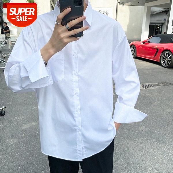 net red trend simple solid color white shirt men's korean ins metal cufflink #zo1b, White;black
net red trend simple solid color white shirt men's korean ins metal cufflink #zo1b, White;black