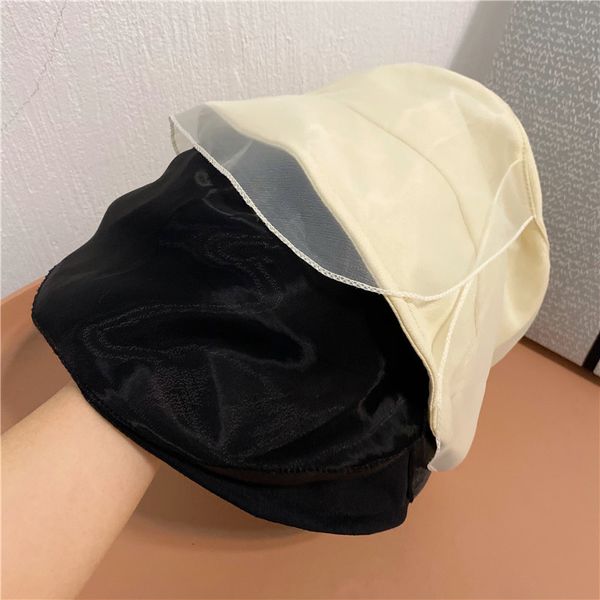 romantic organza fisherman's tulle chiffon double bucket women's light and breathable ear side basin hat, Yellow
romantic organza fisherman's tulle chiffon double bucket women's light and breathable ear side basin hat, Yellow