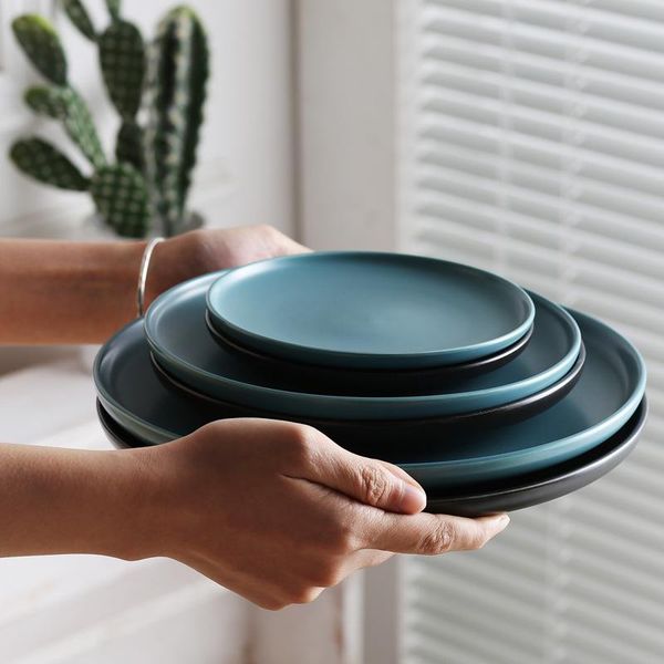 dishes & plates ceramic round western plate steak salad simple creative dessert pizza home dish flat
dishes & plates ceramic round western plate steak salad simple creative dessert pizza home dish flat