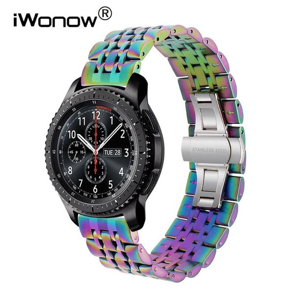 watch bands quick release stainless steel watchband 22mm for samsung gear s3 classic frontier 2 neo live vector band wrist strap, Black;brown
watch bands quick release stainless steel watchband 22mm for samsung gear s3 classic frontier 2 neo live vector band wrist strap, Black;brown