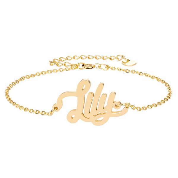 charm bracelets personality engrave handwriting name "lily" for women ankle gold jewelry words initial christmas gift femme, Golden;silver
charm bracelets personality engrave handwriting name "lily" for women ankle gold jewelry words initial christmas gift femme, Golden;silver