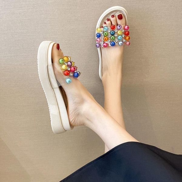 slippers brand gem summer 2021 flip flop candy-colored women rhinestone gemstone outdoor wild casual flat non-slip sandals, Black
slippers brand gem summer 2021 flip flop candy-colored women rhinestone gemstone outdoor wild casual flat non-slip sandals, Black