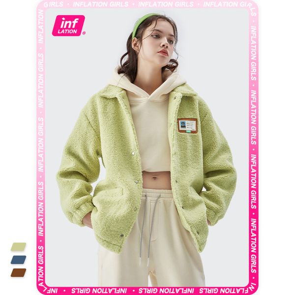 inf women's clothing | new fall 2021 american street loose solid color single breasted cardigan cashmere coat, Black;brown
inf women's clothing | new fall 2021 american street loose solid color single breasted cardigan cashmere coat, Black;brown