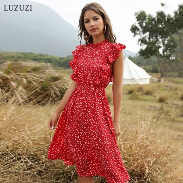 2021 new summer dot print women casual butterfly sleeve ruffles medium long chiffon a8oz, Black;gray
2021 new summer dot print women casual butterfly sleeve ruffles medium long chiffon a8oz, Black;gray