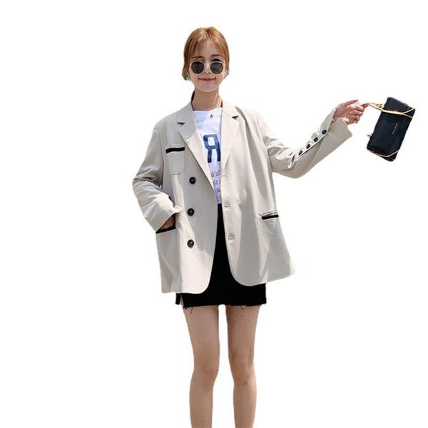 women's suits & blazers 2021 autumn arrival korean style loose suit jacket female out wear long sleeve singel breasted blazer women and, White;black
women's suits & blazers 2021 autumn arrival korean style loose suit jacket female out wear long sleeve singel breasted blazer women and, White;black