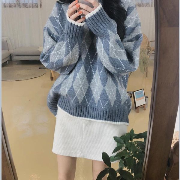 women's sweaters pullover women winter korean thick knitted loose sweater jumper, White;black
women's sweaters pullover women winter korean thick knitted loose sweater jumper, White;black