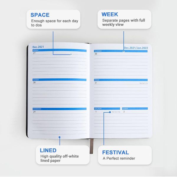 notepads daily work planner hourly schedule spiral agenda notebook wellness journal with to-do list,prioritiesflexible pvc cover, Purple;pink
notepads daily work planner hourly schedule spiral agenda notebook wellness journal with to-do list,prioritiesflexible pvc cover, Purple;pink