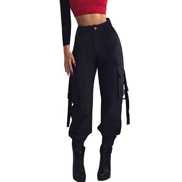 women's pants & capris black high waist cargo women pockets patchwork loose streetwear pencil 2021 fashion hip hop womens trousers, Black;white
women's pants & capris black high waist cargo women pockets patchwork loose streetwear pencil 2021 fashion hip hop womens trousers, Black;white