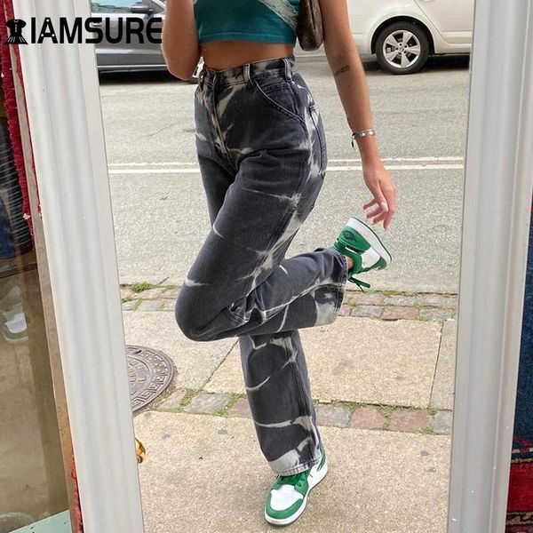 women's pants & capris iamsure cool tie dye print high waisted jeans female 2021 loose straight trousers wide leg casual streetwear y2k, Black;white
women's pants & capris iamsure cool tie dye print high waisted jeans female 2021 loose straight trousers wide leg casual streetwear y2k, Black;white
