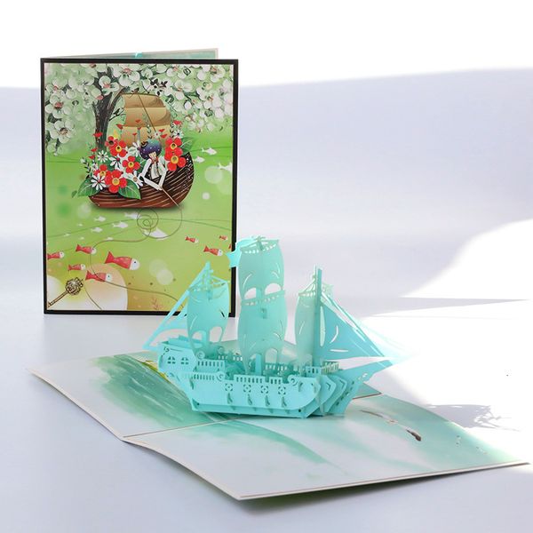 silhouettes paper carving gift for teachers' day handmade greeting card creative 3d three-dimensional business color printing sailboat
silhouettes paper carving gift for teachers' day handmade greeting card creative 3d three-dimensional business color printing sailboat