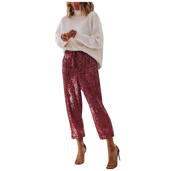 women's pants & capris women fashion lady high waisted sequin cloth style foot tape trousers casual #40%, Black;white
women's pants & capris women fashion lady high waisted sequin cloth style foot tape trousers casual #40%, Black;white