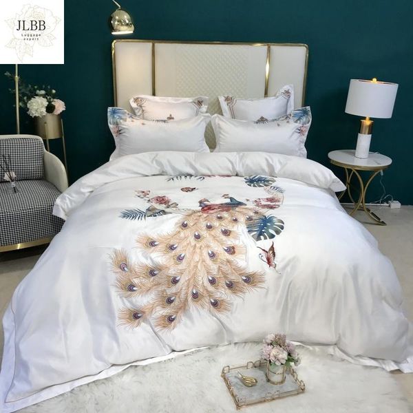 bedding sets white satin silk cotton phoenix embroidery set double duvet cover bed linen fitted sheet pillowcases home textile
bedding sets white satin silk cotton phoenix embroidery set double duvet cover bed linen fitted sheet pillowcases home textile