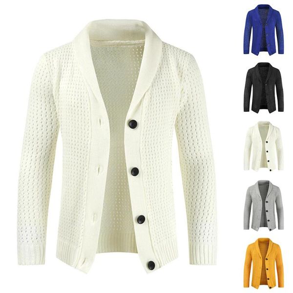 men's sweaters casual shawl collar jumper men knitted winter autumn sweater slim fit cardigan simple button coat oversize, White;black
men's sweaters casual shawl collar jumper men knitted winter autumn sweater slim fit cardigan simple button coat oversize, White;black
