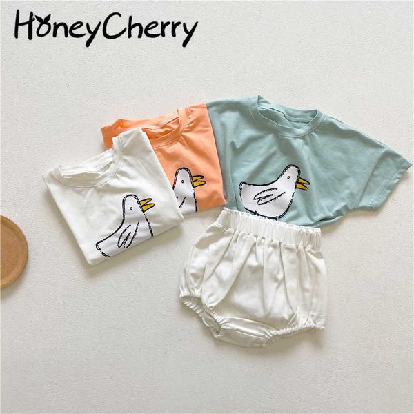 summer 2 piece girl and boy set cotton cartoon short sleeve t-shirt + white short kids boutique clothing 210701
summer 2 piece girl and boy set cotton cartoon short sleeve t-shirt + white short kids boutique clothing 210701