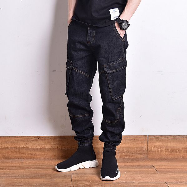 2021 new japanese style fashion vintage black loose fit big pocket denim cargo pants homme streetwear hip hop joggers jeans men sq58, Blue
2021 new japanese style fashion vintage black loose fit big pocket denim cargo pants homme streetwear hip hop joggers jeans men sq58, Blue