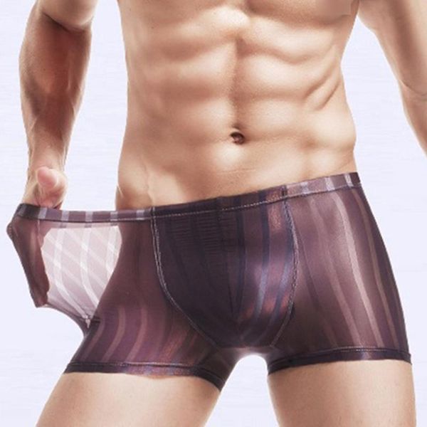 underpants mens ice silk ultra-thin translucent boxer briefs shorts seamless breathable cool low-rise trunks, Black;white
underpants mens ice silk ultra-thin translucent boxer briefs shorts seamless breathable cool low-rise trunks, Black;white