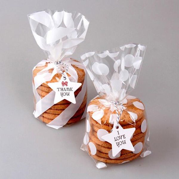 100pcs gift packing bag plastic biscuits packaging bread baking supplies white dot candy cookies package party wedding decor
100pcs gift packing bag plastic biscuits packaging bread baking supplies white dot candy cookies package party wedding decor